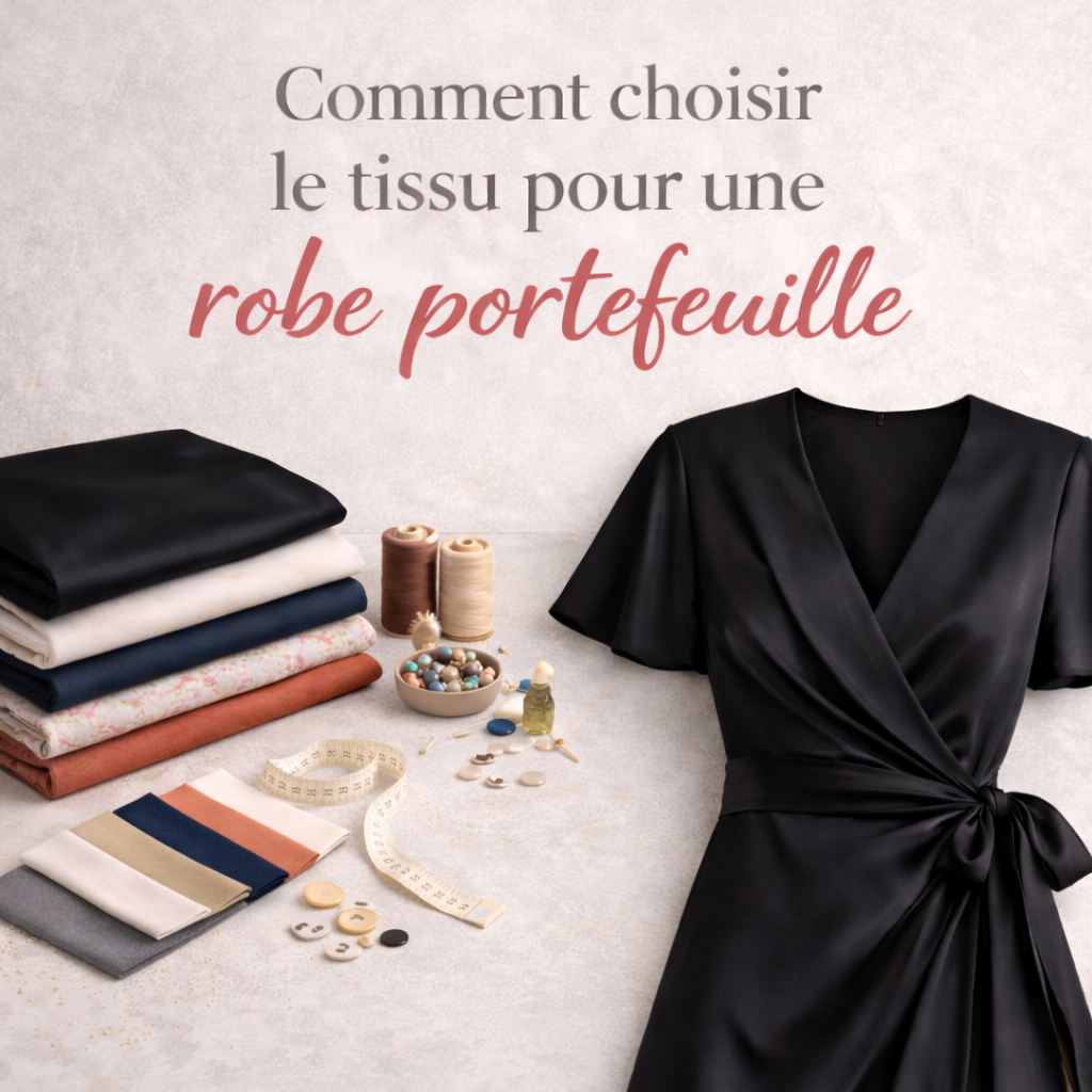 comment choisir une robe portefeuille tissu couture - My Little Coupon
