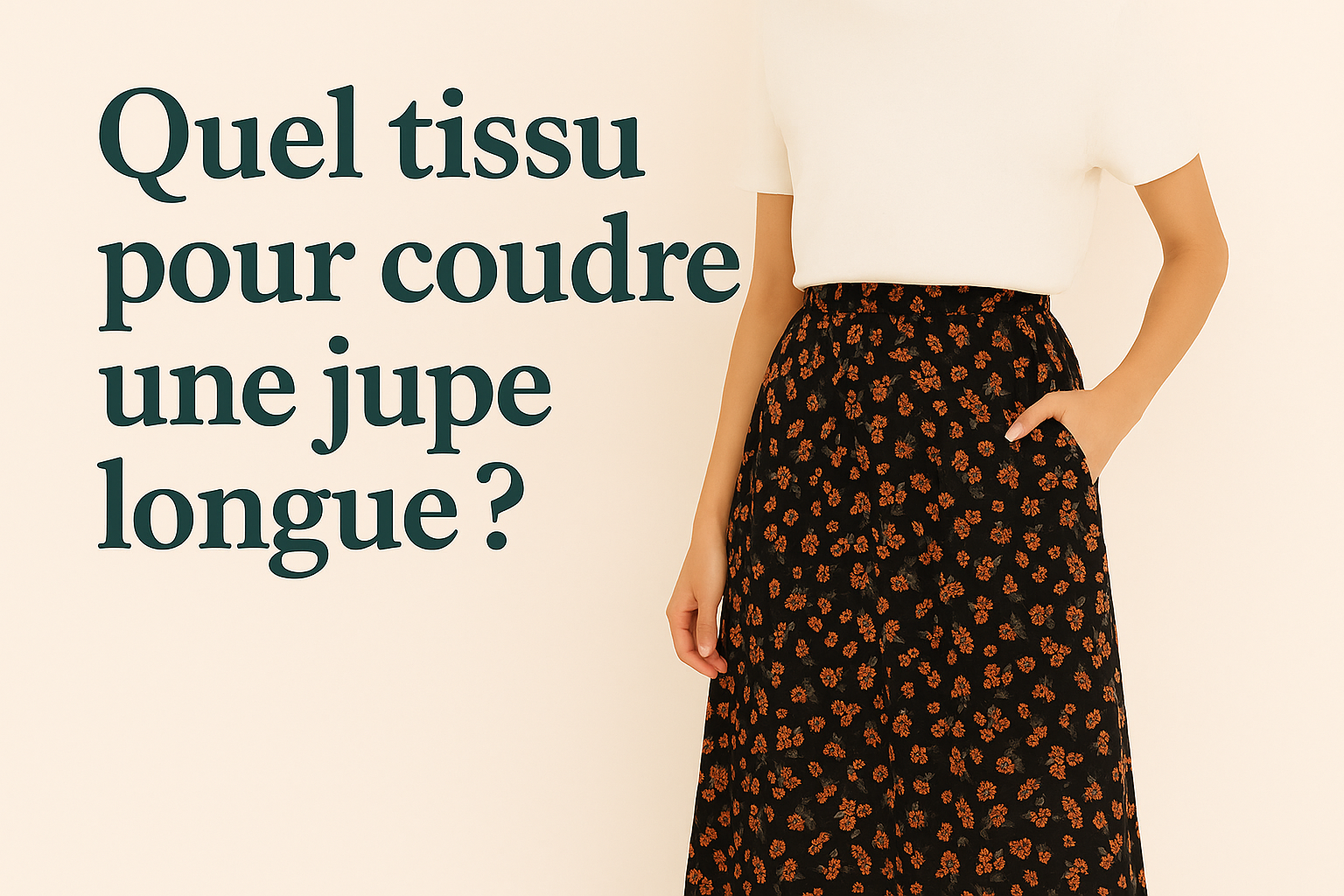 Tissu pour coudre une Jupe Longue - My Little Coupon