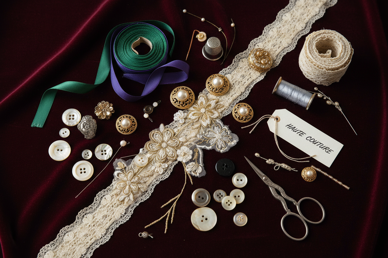 Broderie et mercerie : enrichir vos créations couture de détails précieux