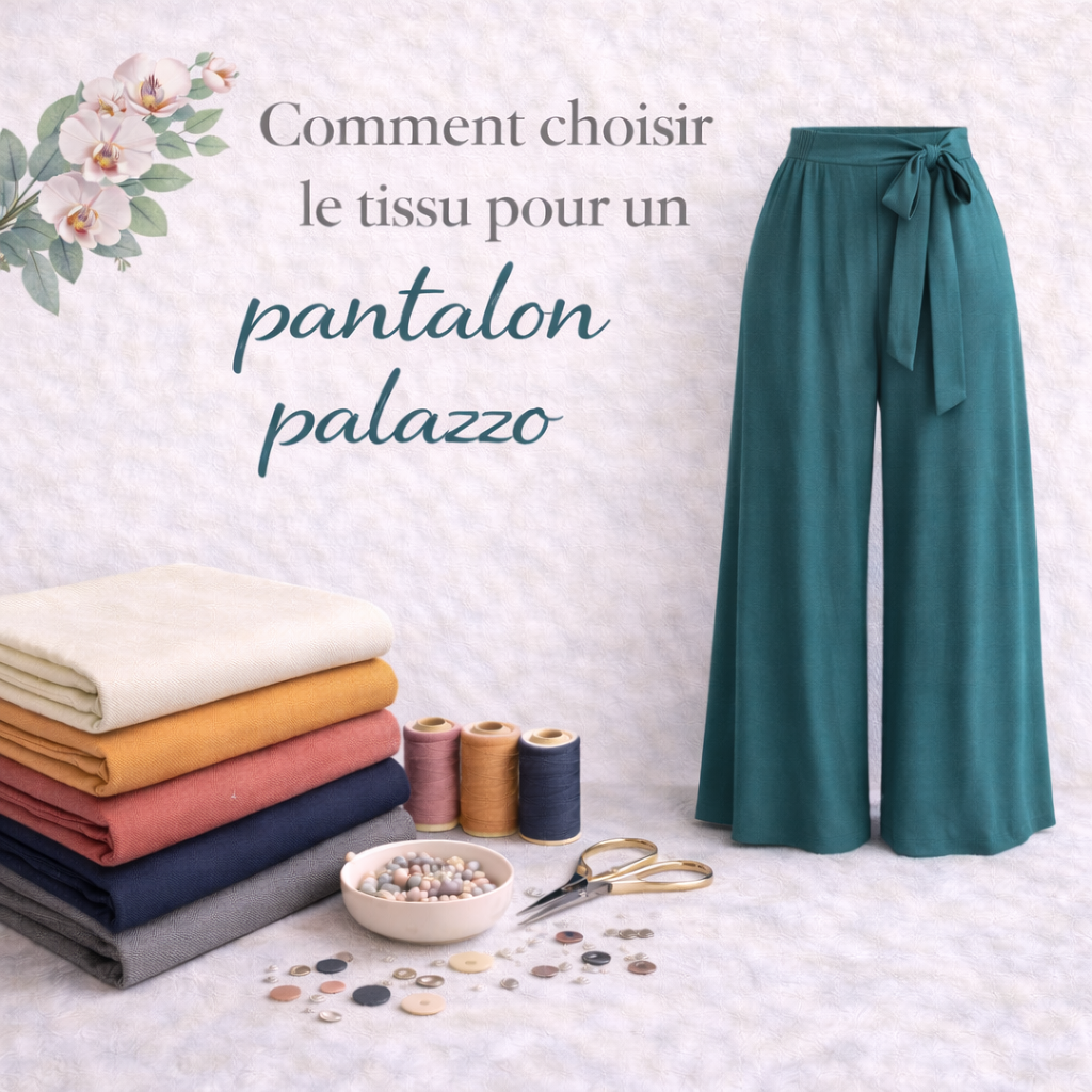 guide choix tissu pantalon palazzo couture - My Little Coupon