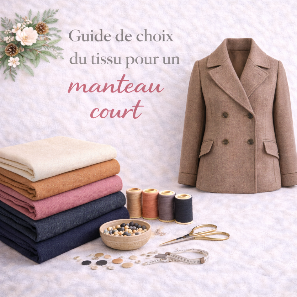 guide choix tissu couture manteau court - My Little Coupon