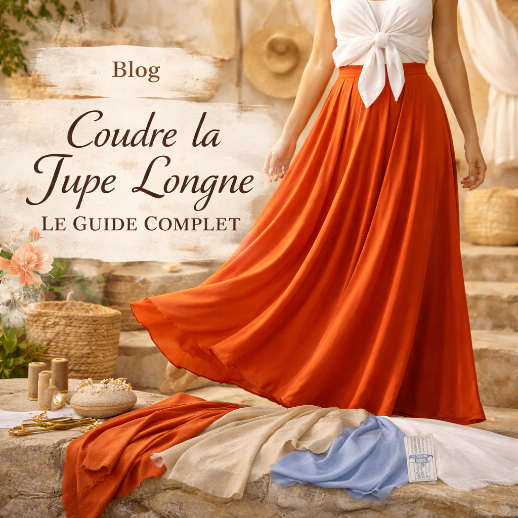 tissu couture qualité jupe longue - My Little Coupon
