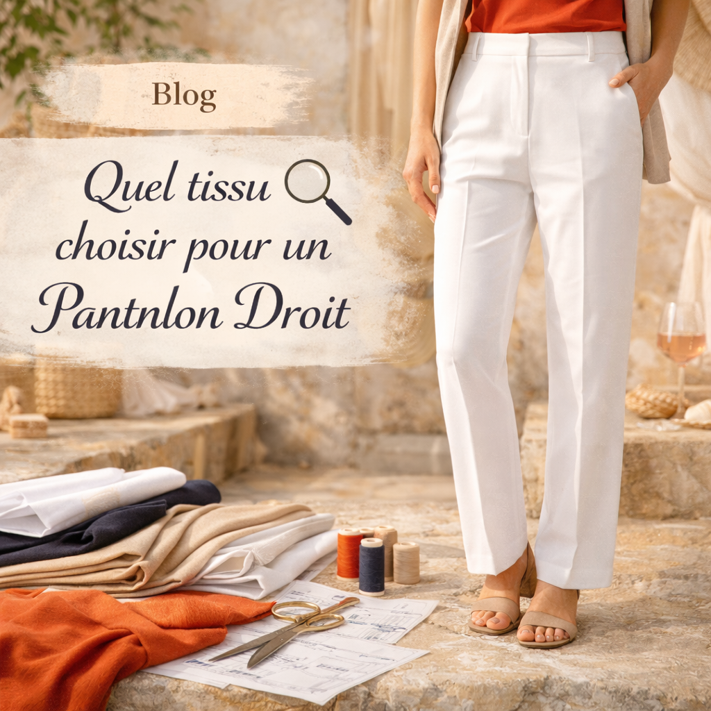 guide choix tissu couture pantalon droit - My Little Coupon