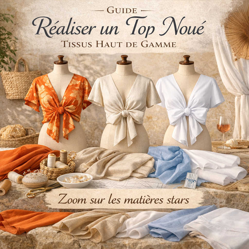 guide choix tissu couture top noué qualité - My Little Coupon