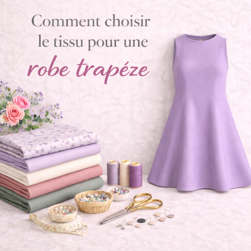 tissu robe trapeze couture - My Little Coupon