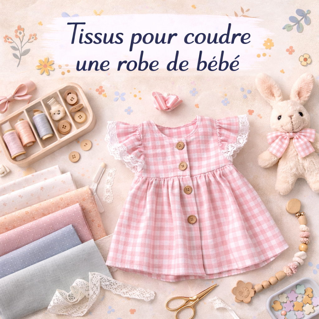Quel tissu choisir pour coudre la robe de bébé parfaite ?