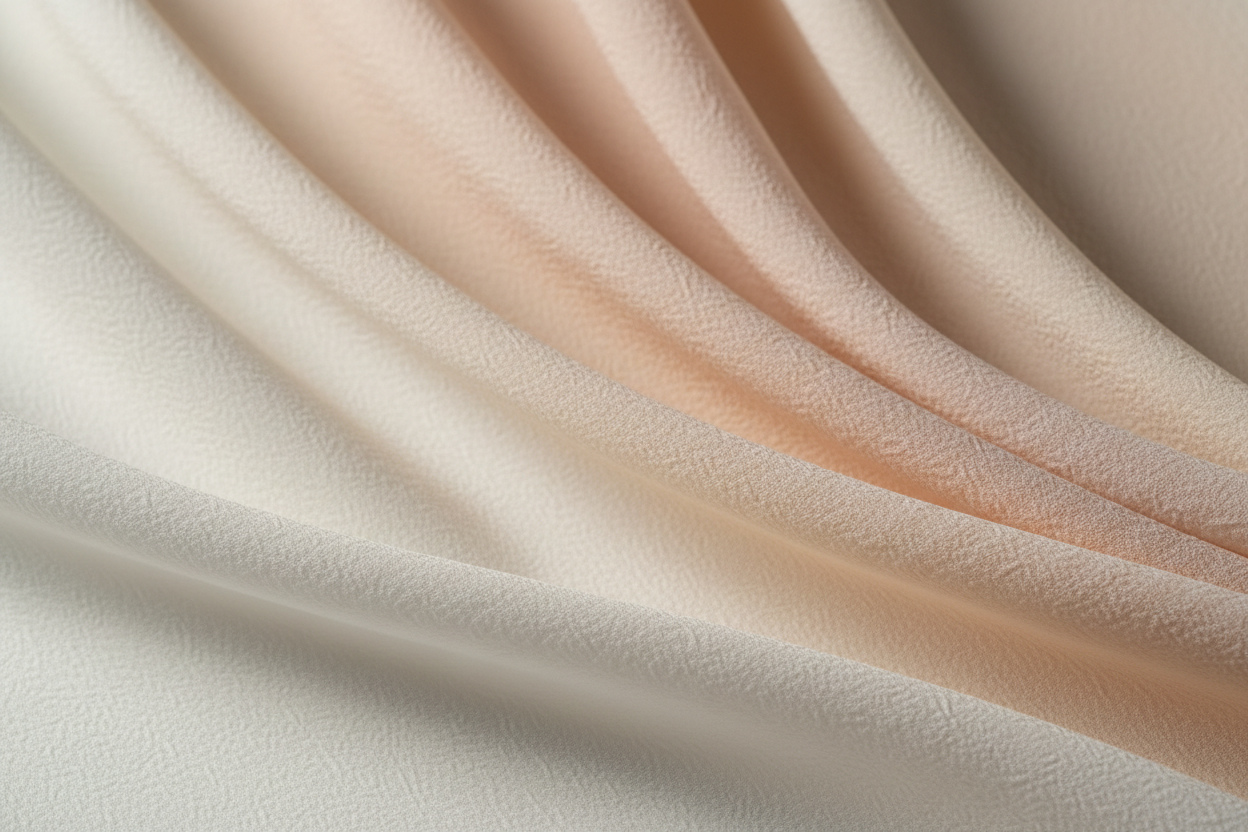 Tissu crêpe : légèreté, drapé et sophistication pour vos créations