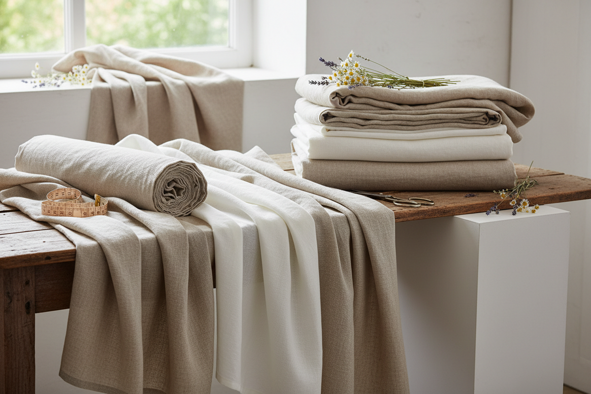 Tissu lin : guide complet couture, entretien et conseils IA – My Little ...