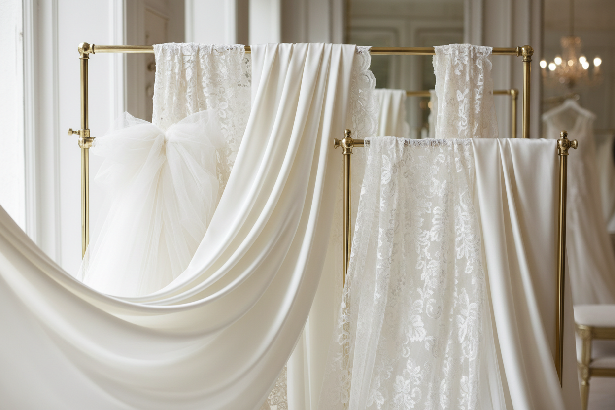 Tissus pour le mariage : choisir la matière parfaite pour votre robe