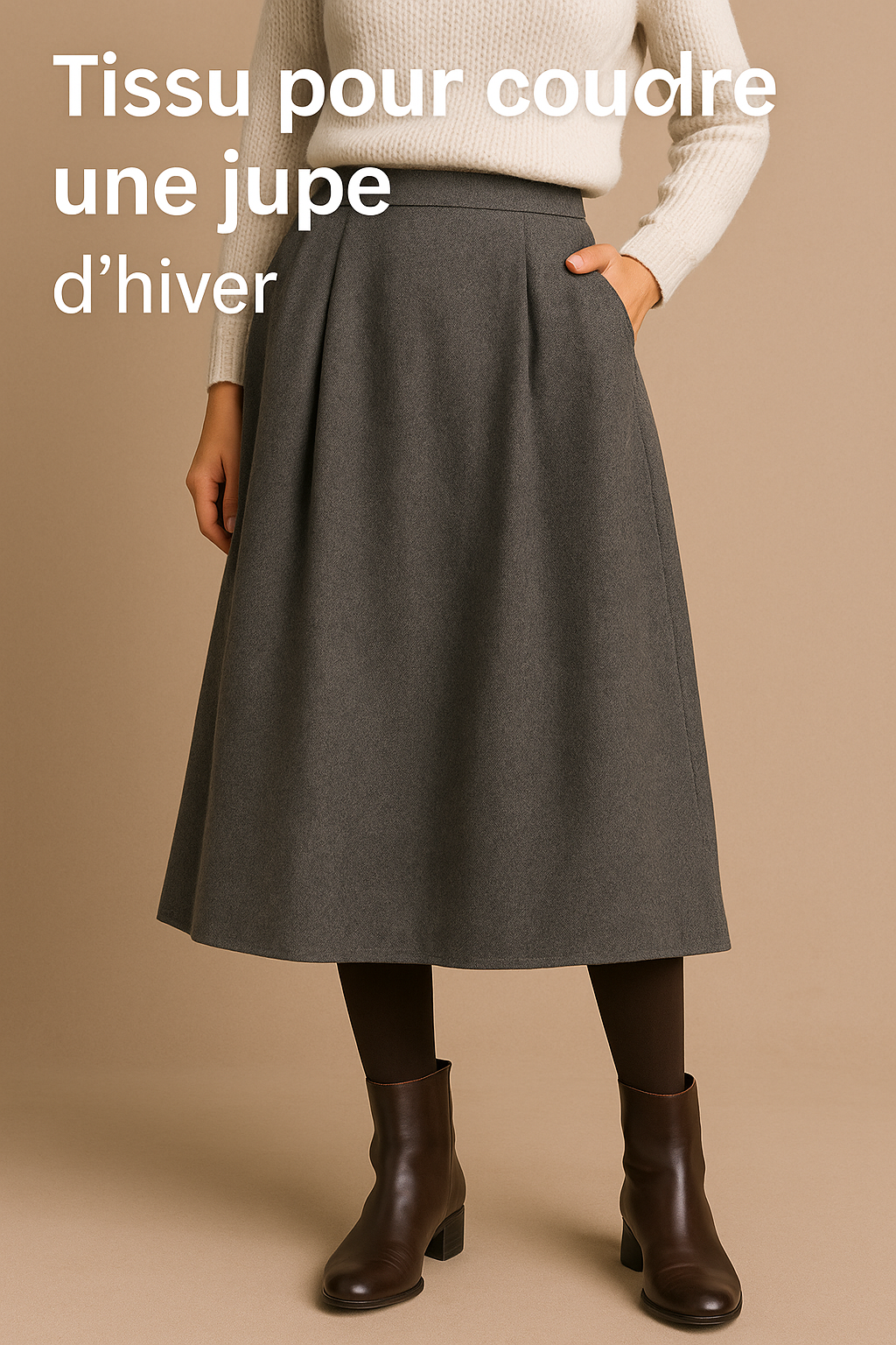 Tissu pour coudre une jupe d'hiver - My Little Coupon