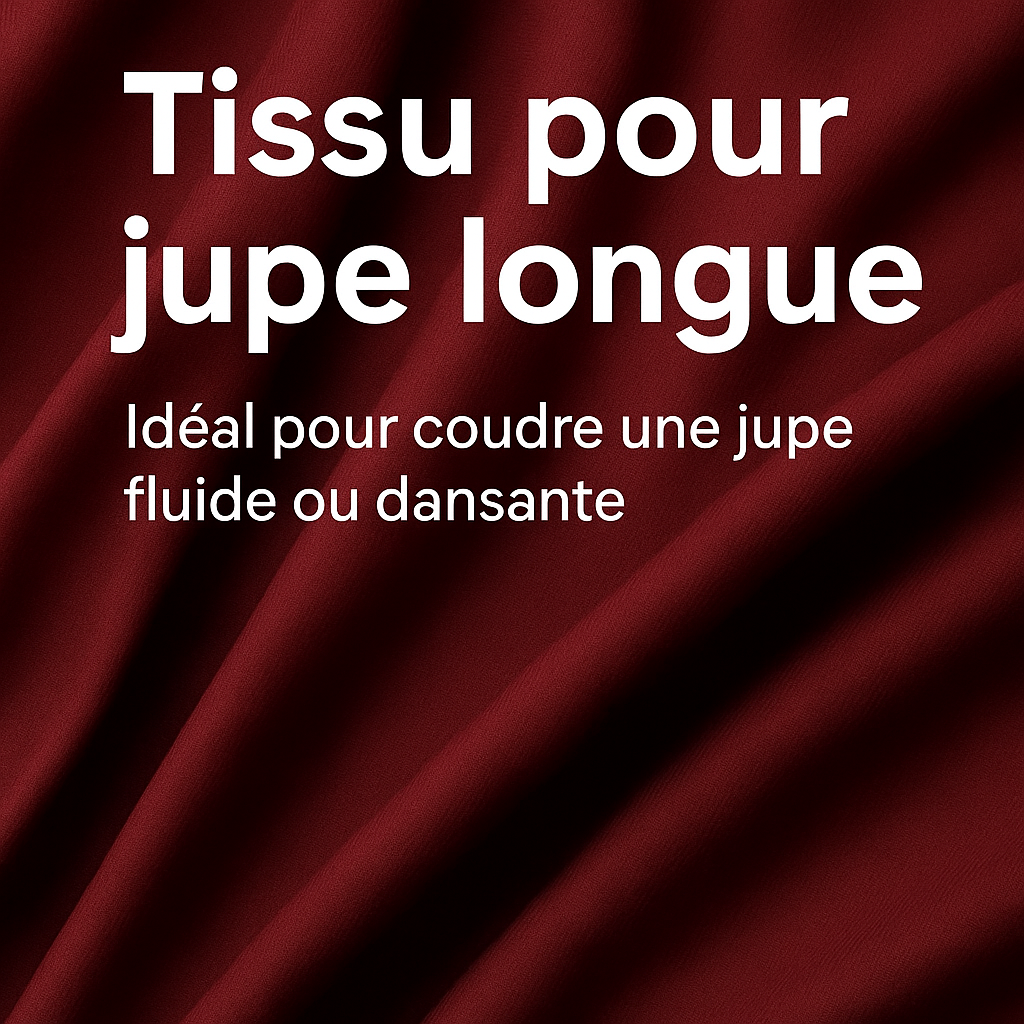 Tissu pour jupe longue