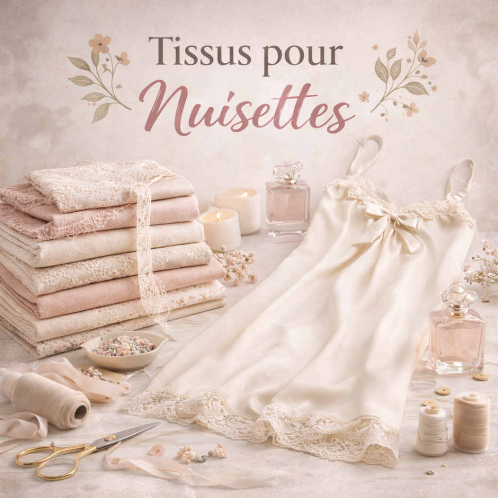 Des étoffes de prestige pour coudre une nuisette d'exception