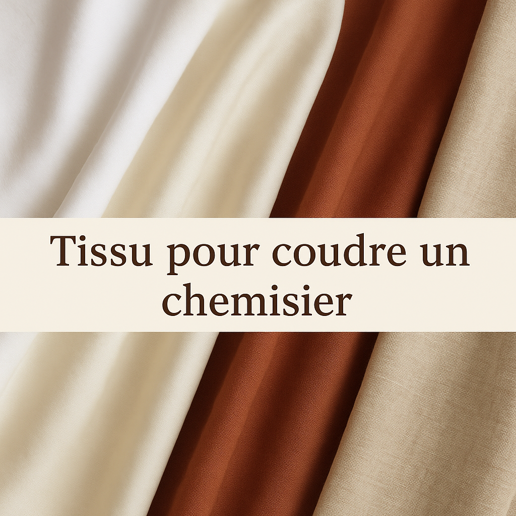 Tissu popeline coton soie patron - My Little Coupon