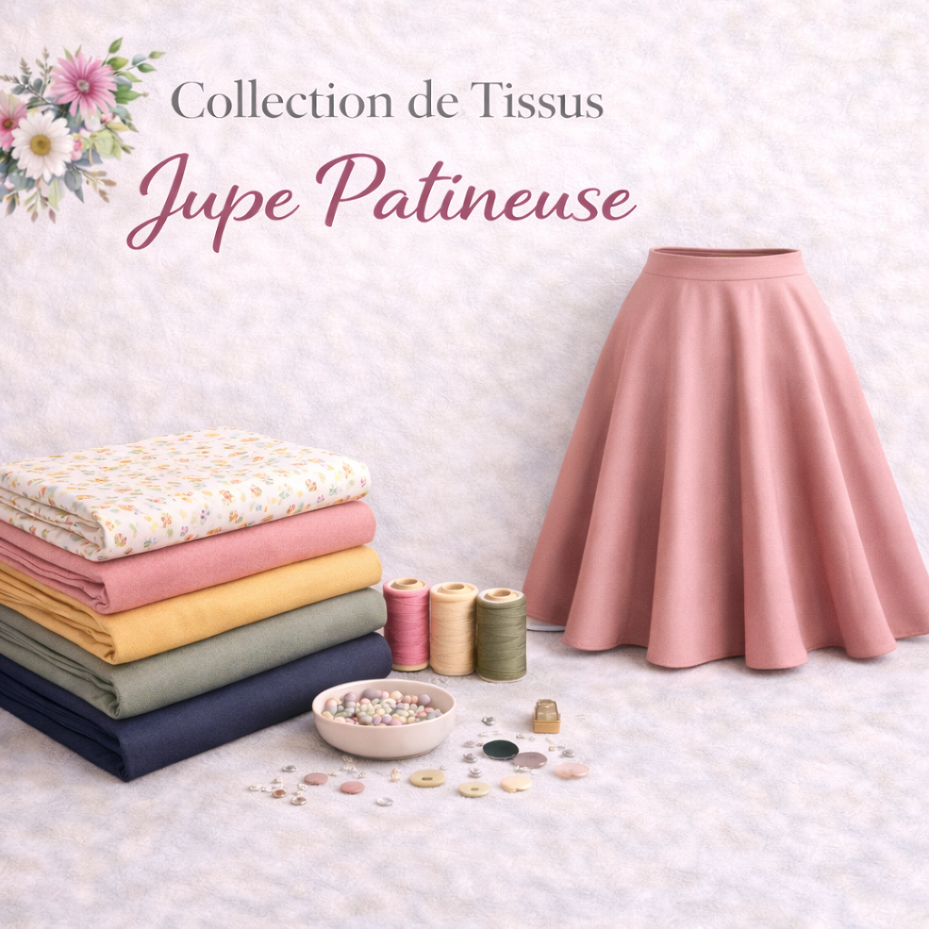 collection tissu jupe patineuse couture - My Little Coupon