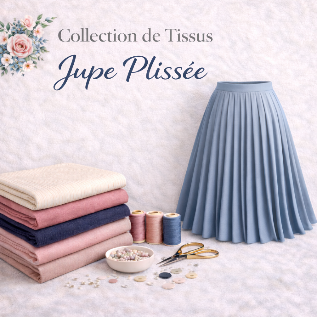 collection tissu jupe plissée couture - My Little Coupon