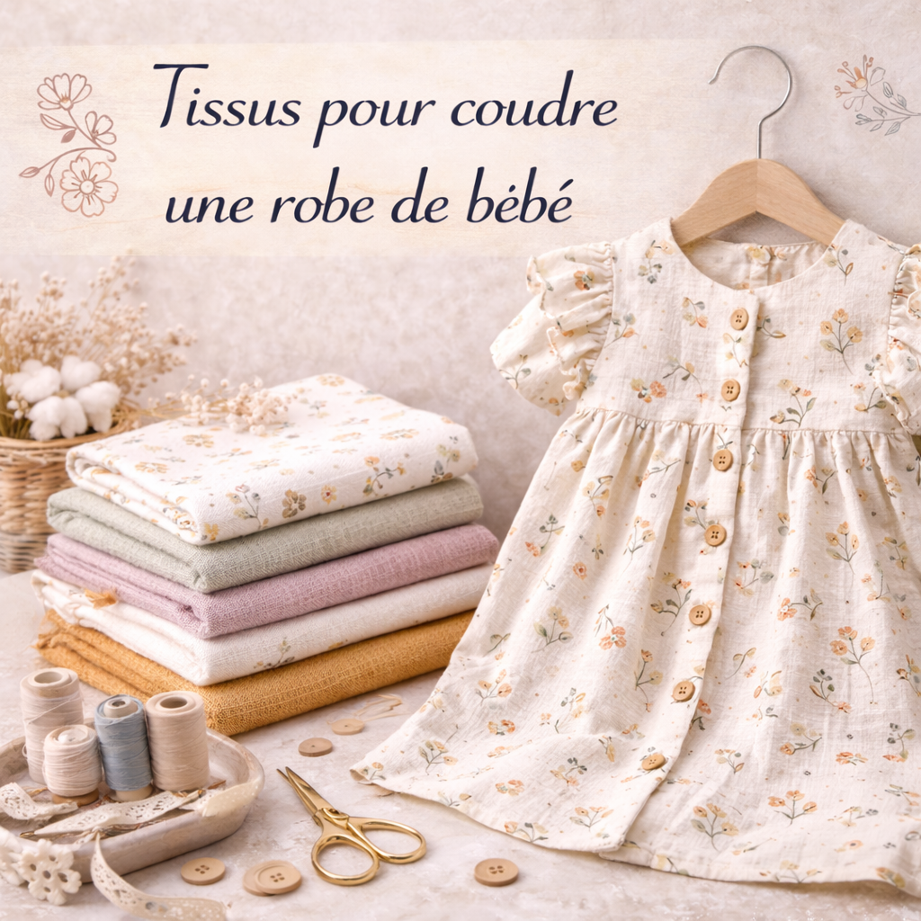 tissu couture bébé robe - My Little Coupon