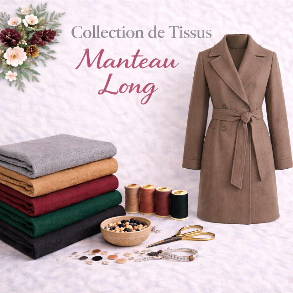 collection tissu manteau long - My Little Coupon