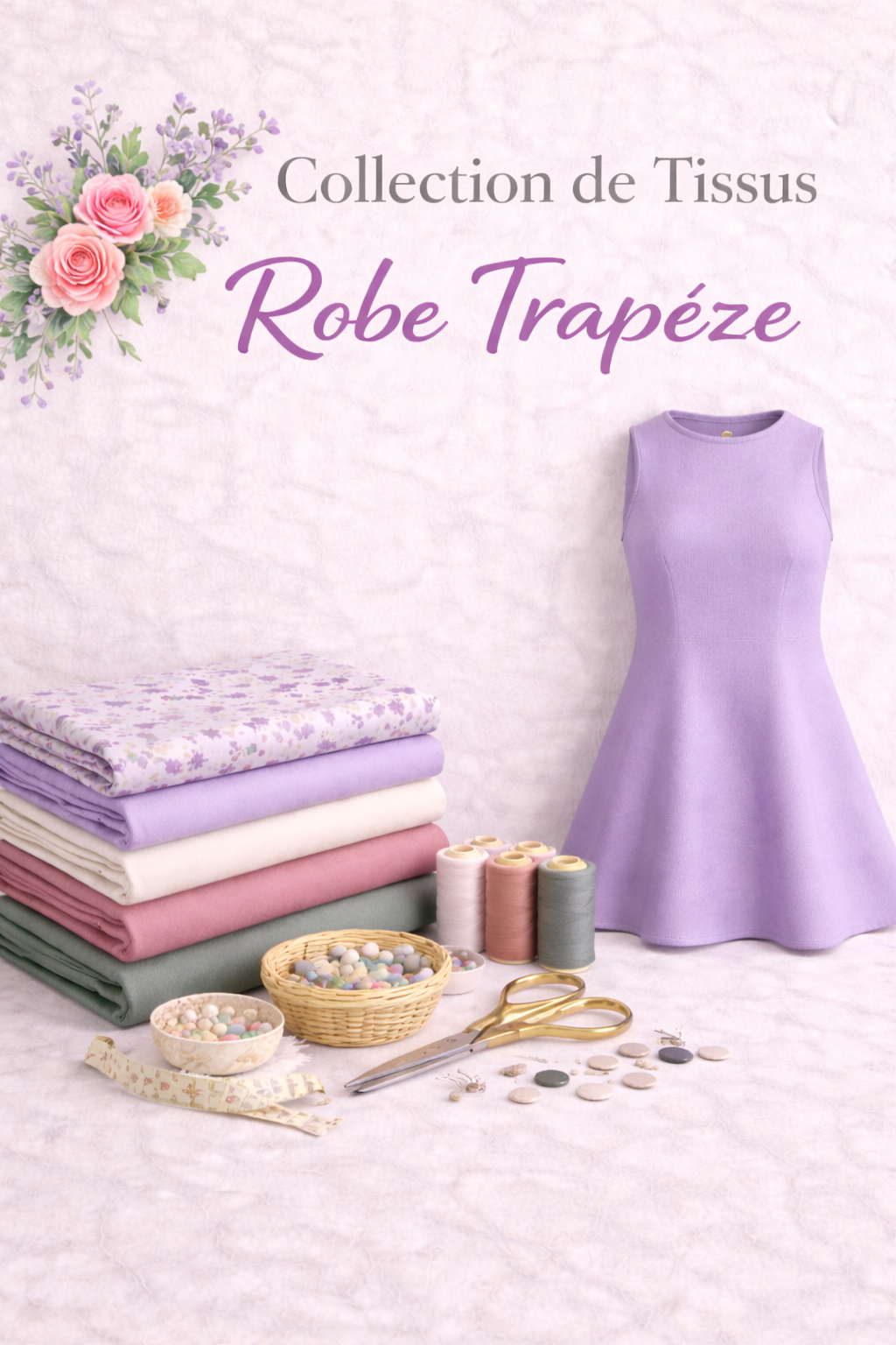 tissu collection couture robe trapeze - My Little Coupon