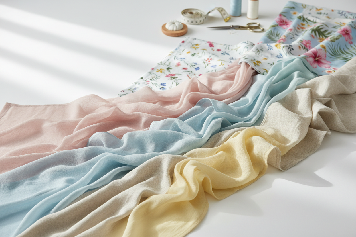 Tissu pour coudre une robe d'été