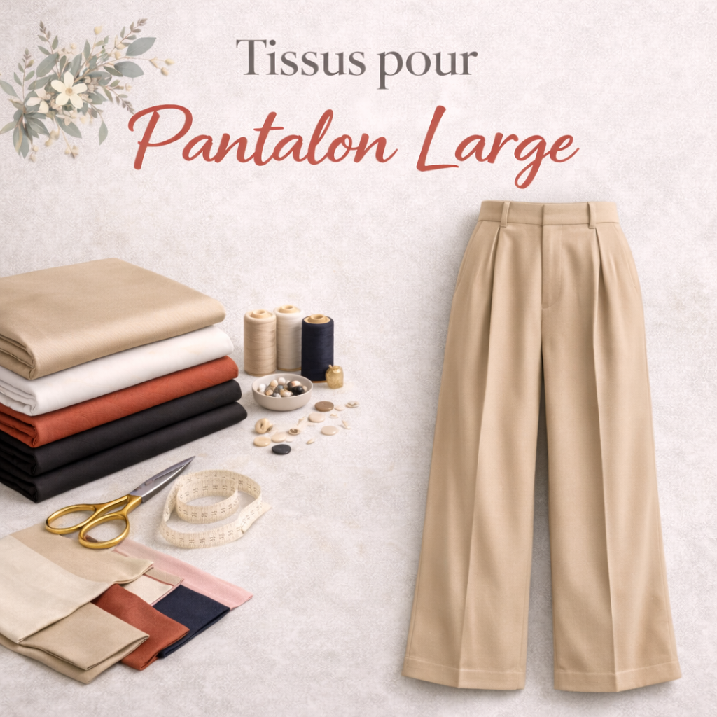 collection tissu pantalon large couture - My Little Coupon