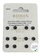 12 PRESSIONS À COUDRE 6MM - NOIR - My Little Coupon