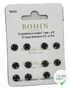 12 PRESSIONS À COUDRE 7MM - NOIR - My Little Coupon