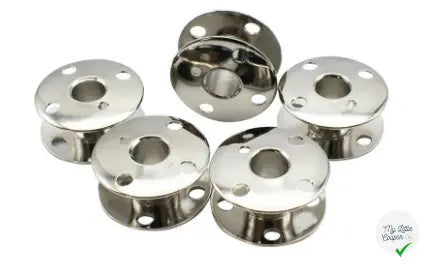 5 CANETTES BOMBÉES POUR MACHINE A COUDRE EN ACIER - My Little Coupon