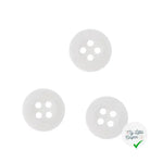 8 BOUTONS SOUPLES BLANCS - 13MM - My Little Coupon