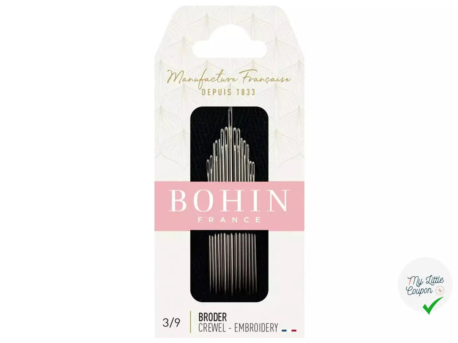 AIGUILLES A BRODER N°3 A 9 MLC INTERN