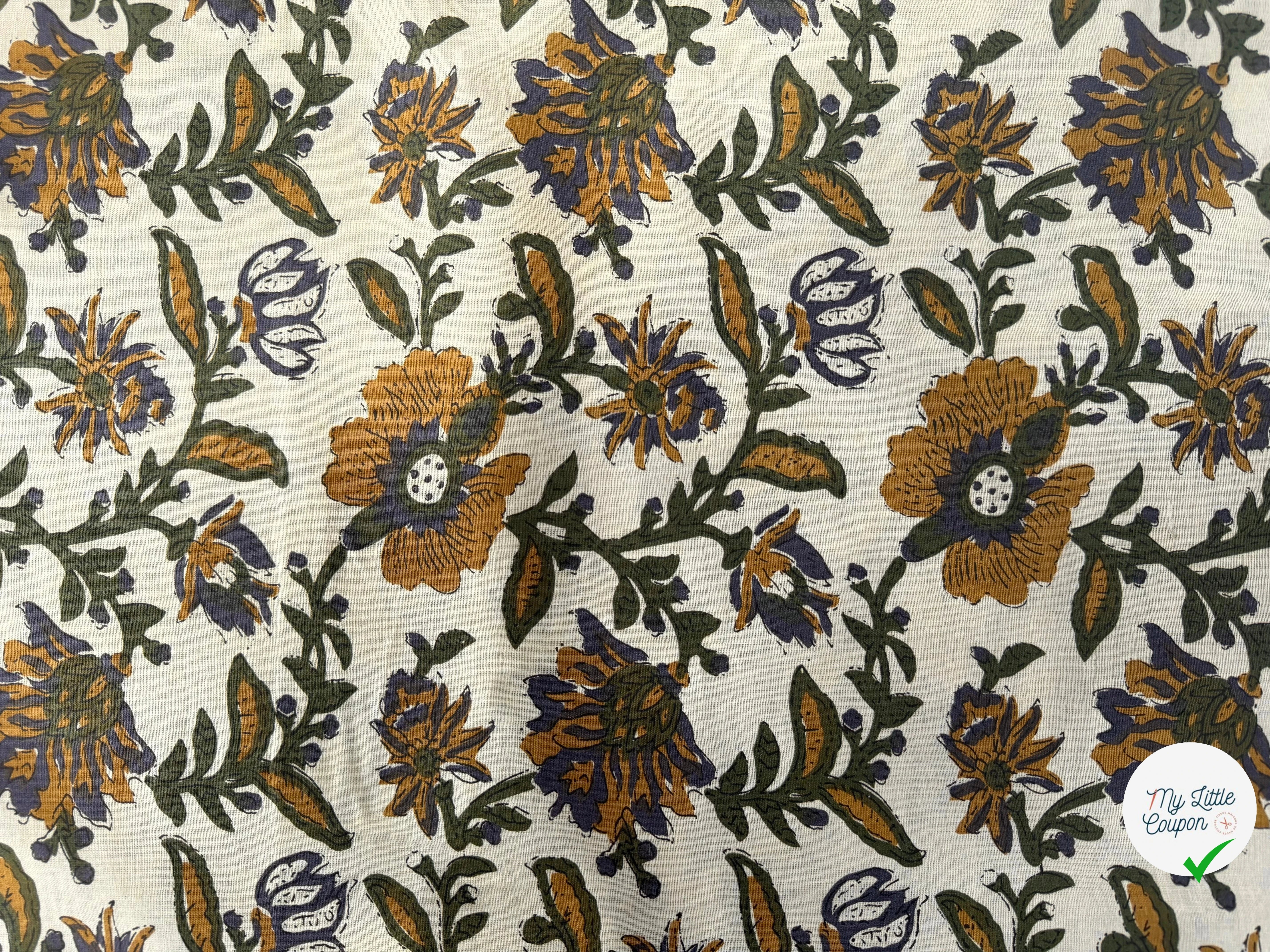 TISSU INDIEN ESPRIT LIN 3 - My Little Coupon