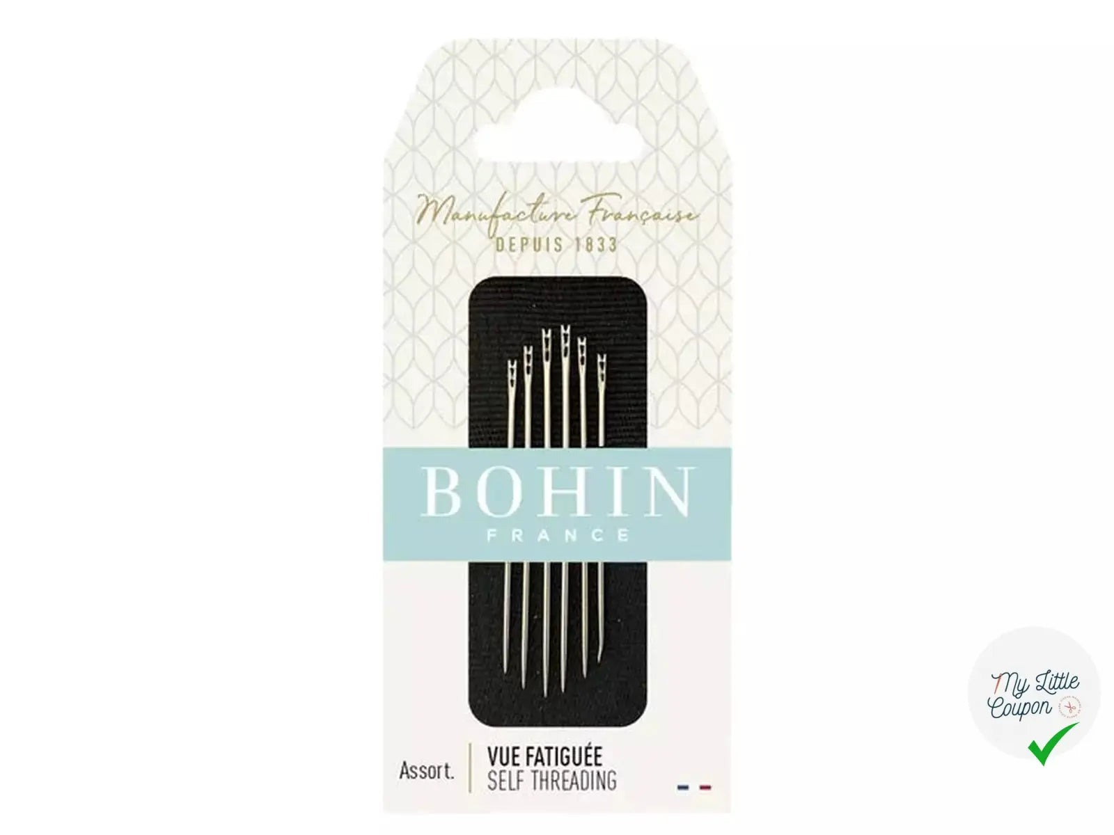 ASSORTIMENT D'AIGUILLES ENFILAGE FACILE N°4/6/8 MLC INTERN