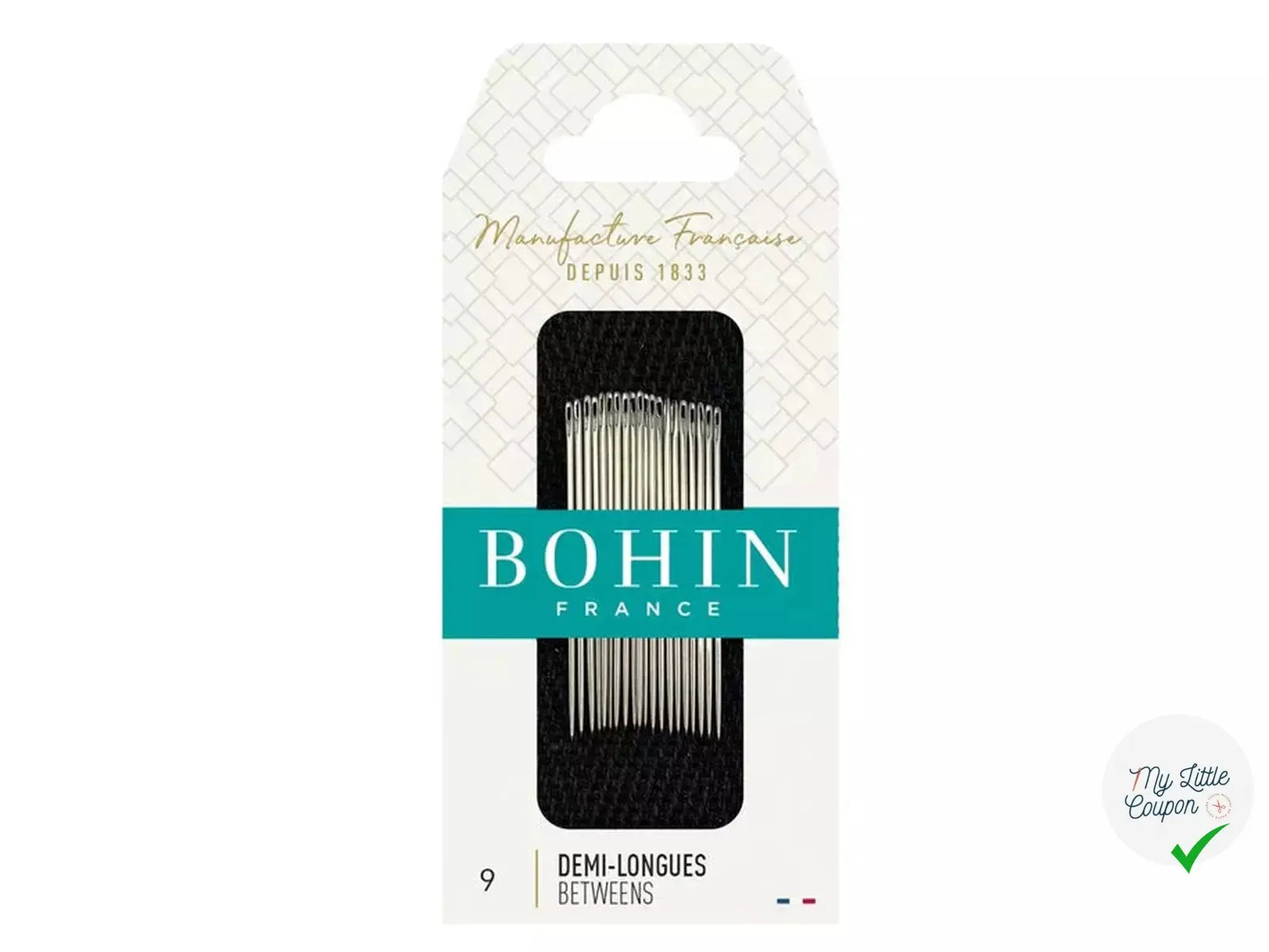 Aiguilles courtes pour patchwork N°9 - My Little Coupon