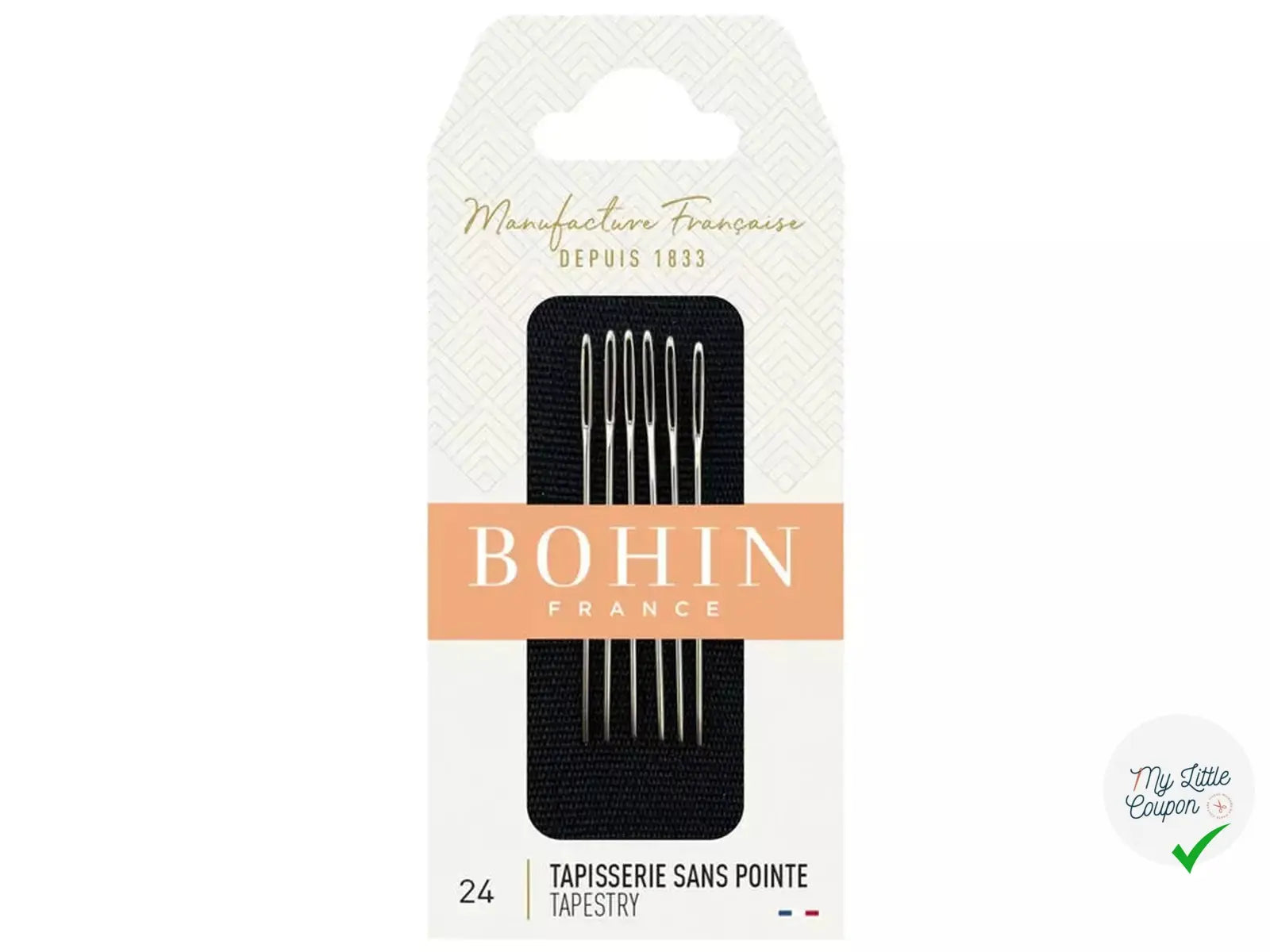 Aiguilles pour point de croix N°24 MLC INTERN