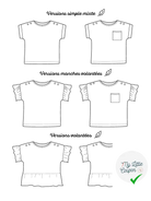 Alouette la blouse mixte | Du 6 mois au 4 ans OU du 4 au 12 ans | Marmaï Patterns - My Little Coupon - tissu - coudre