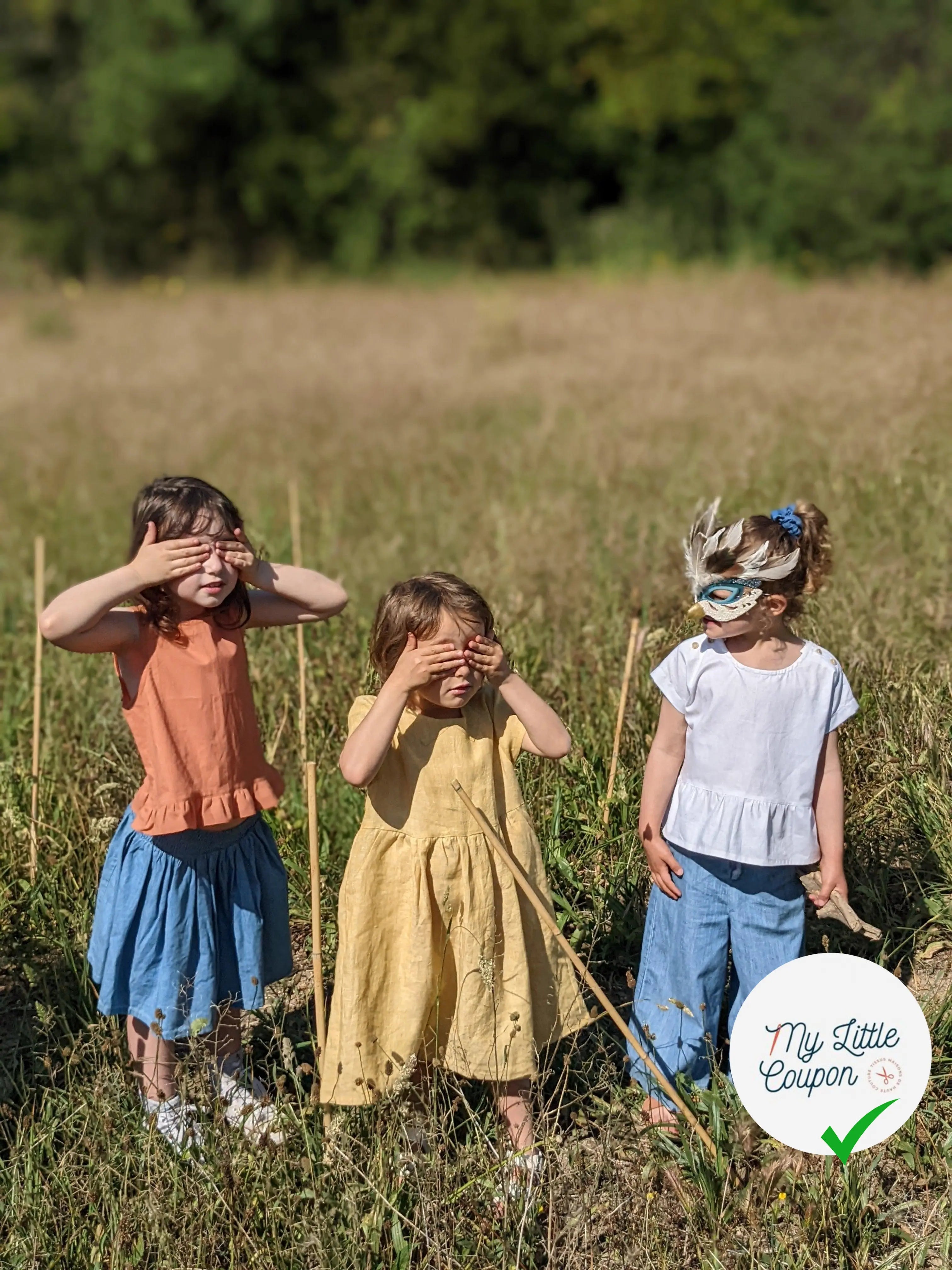 Alouette la blouse mixte | Du 6 mois au 4 ans OU du 4 au 12 ans | Marmaï Patterns - My Little Coupon - tissu - coudre