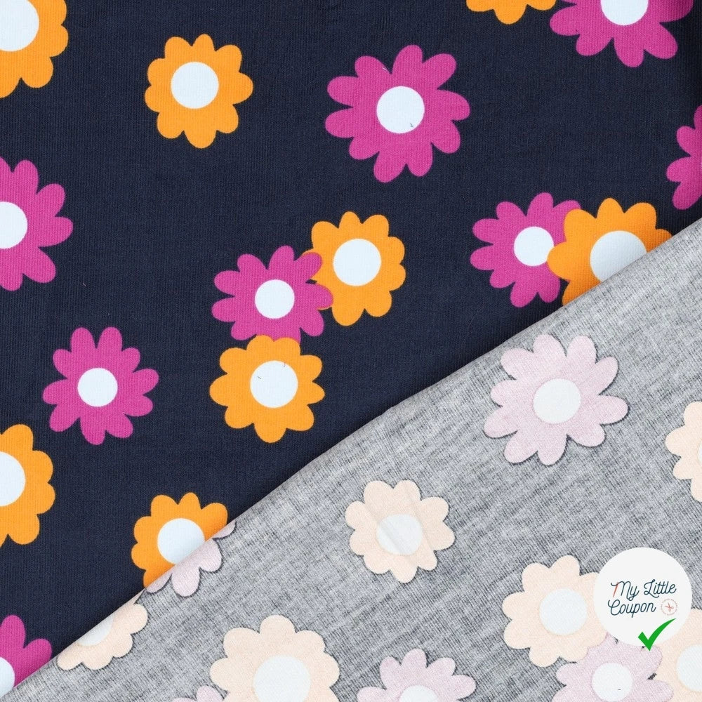 BABYCORD FLOWERS – NAVY - My Little Coupon