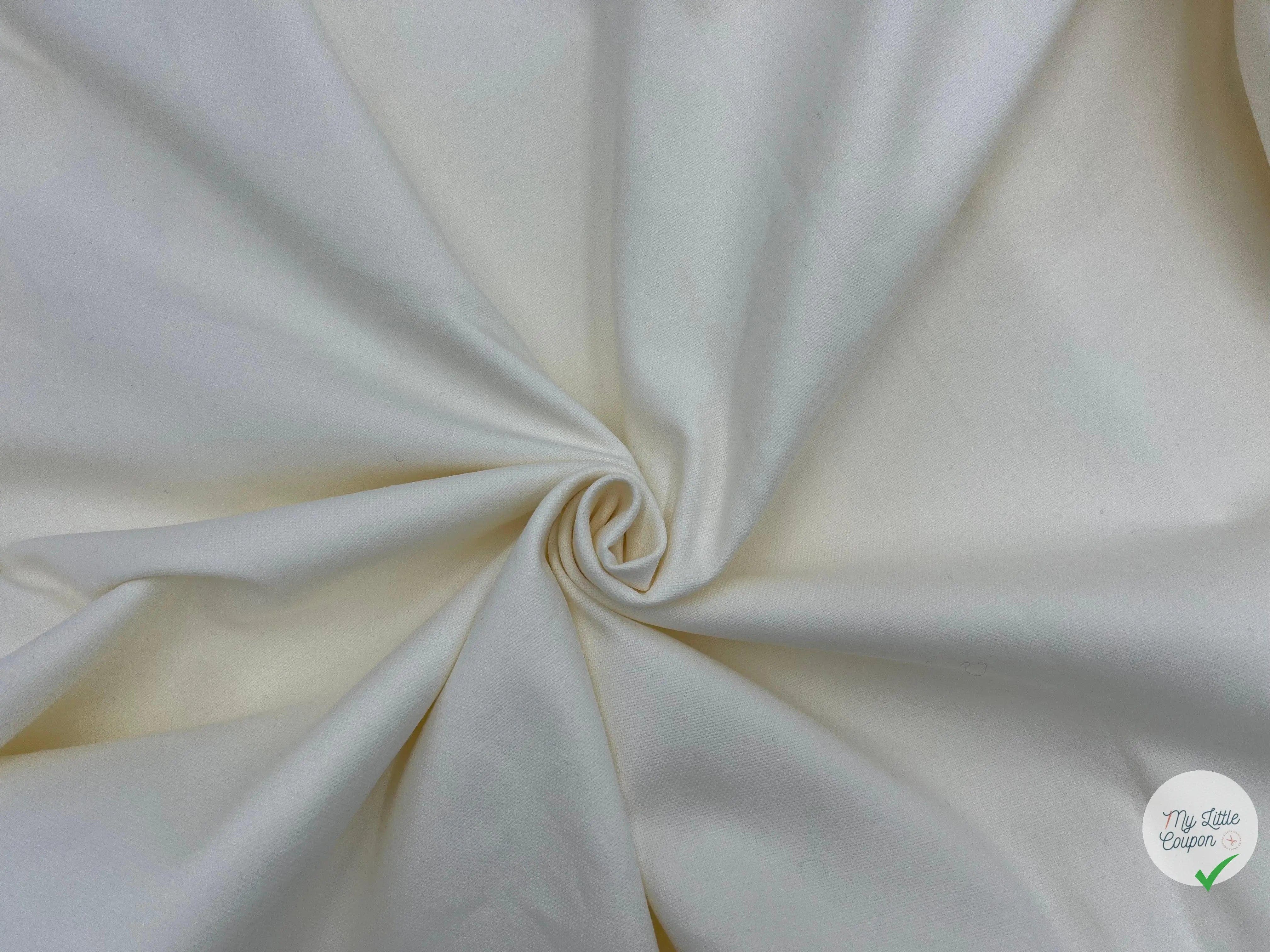 BACHETTE DE COTON BLANC CASSÉ - My Little Coupon - tissu - coudre