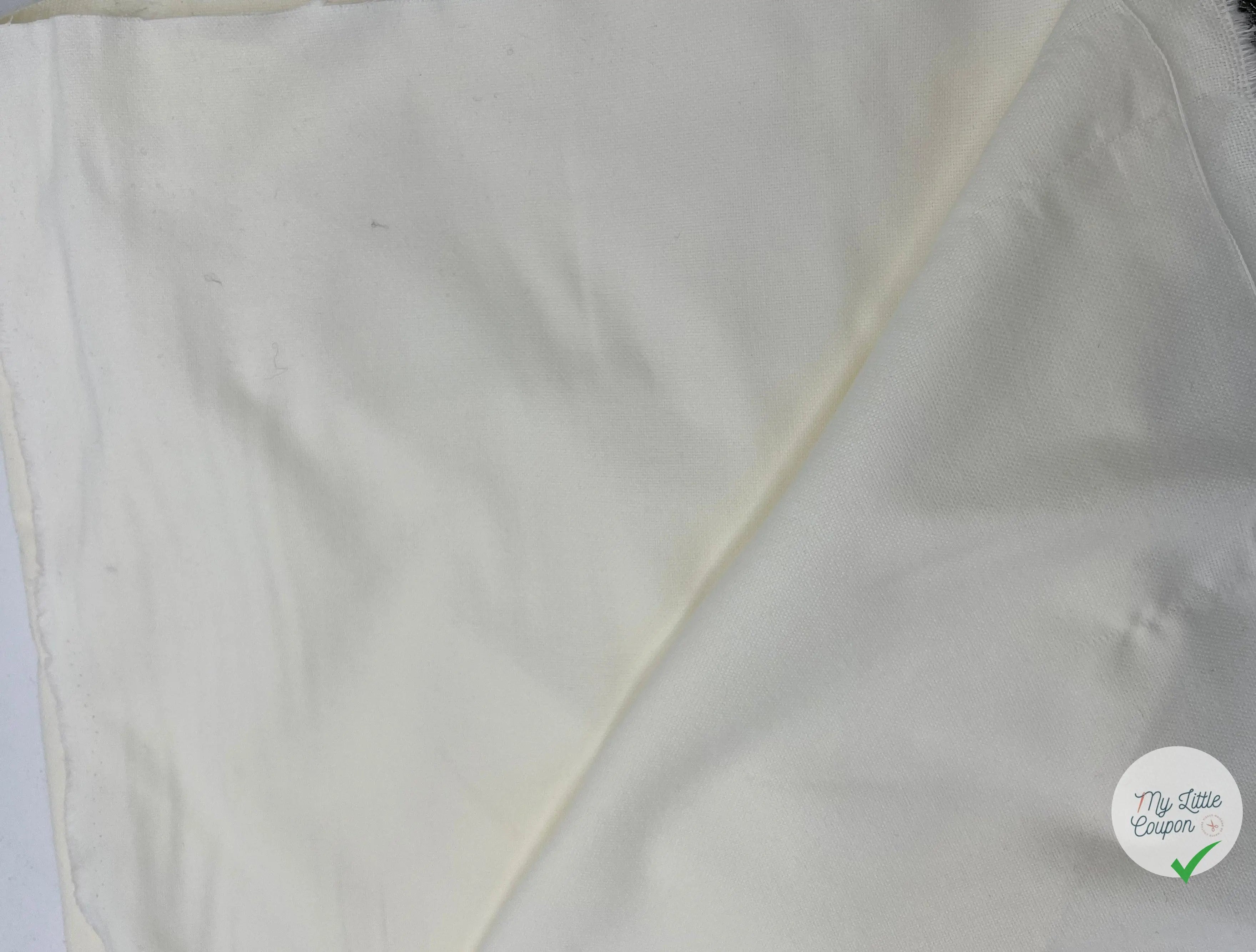BACHETTE DE COTON BLANC CASSÉ - My Little Coupon - tissu - coudre