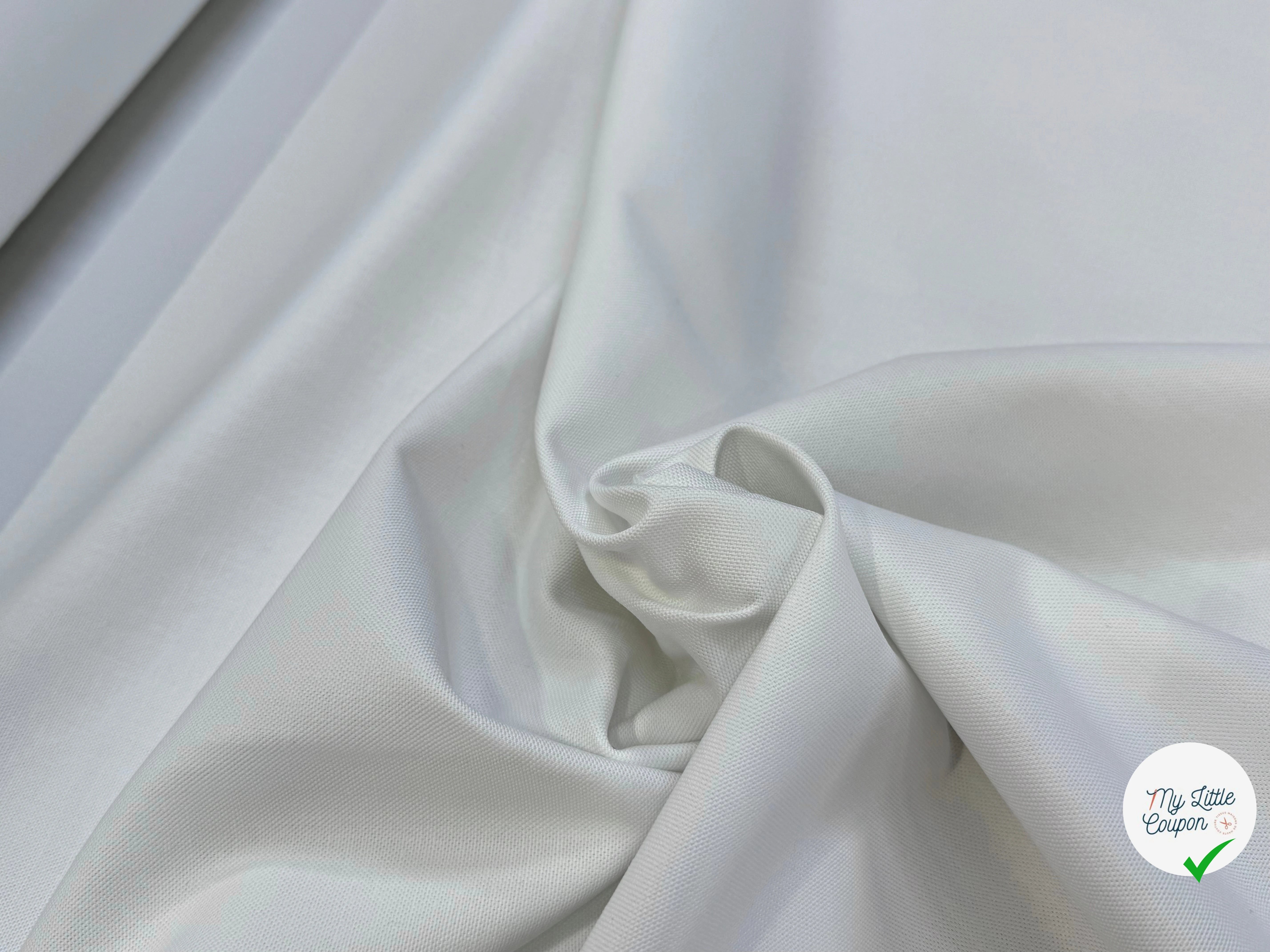 BACHETTE DE COTON GORDON BLANC CASSÉ LAIZE 165 - My Little Coupon