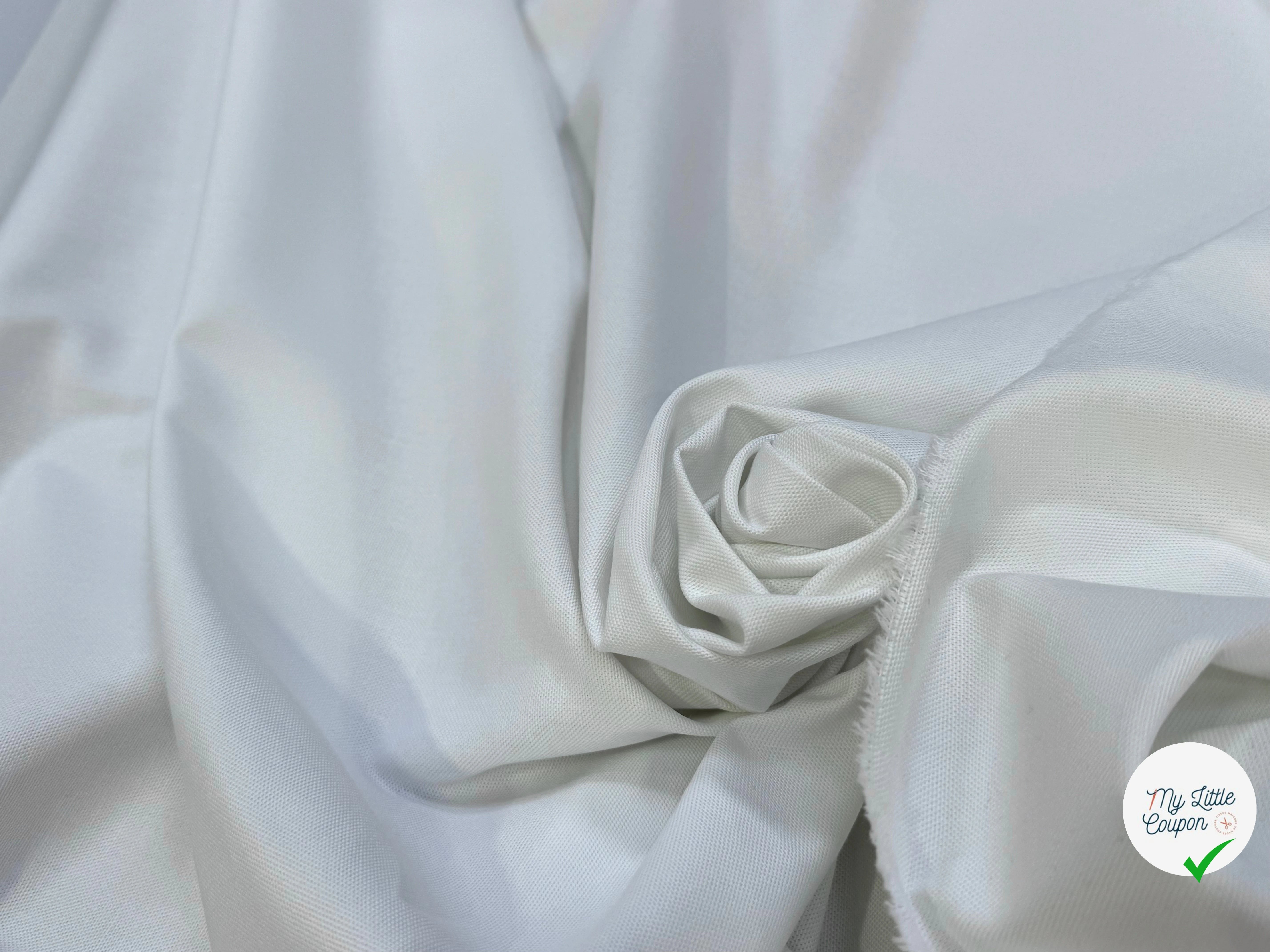 BACHETTE DE COTON GORDON BLANC CASSÉ LAIZE 165 - My Little Coupon