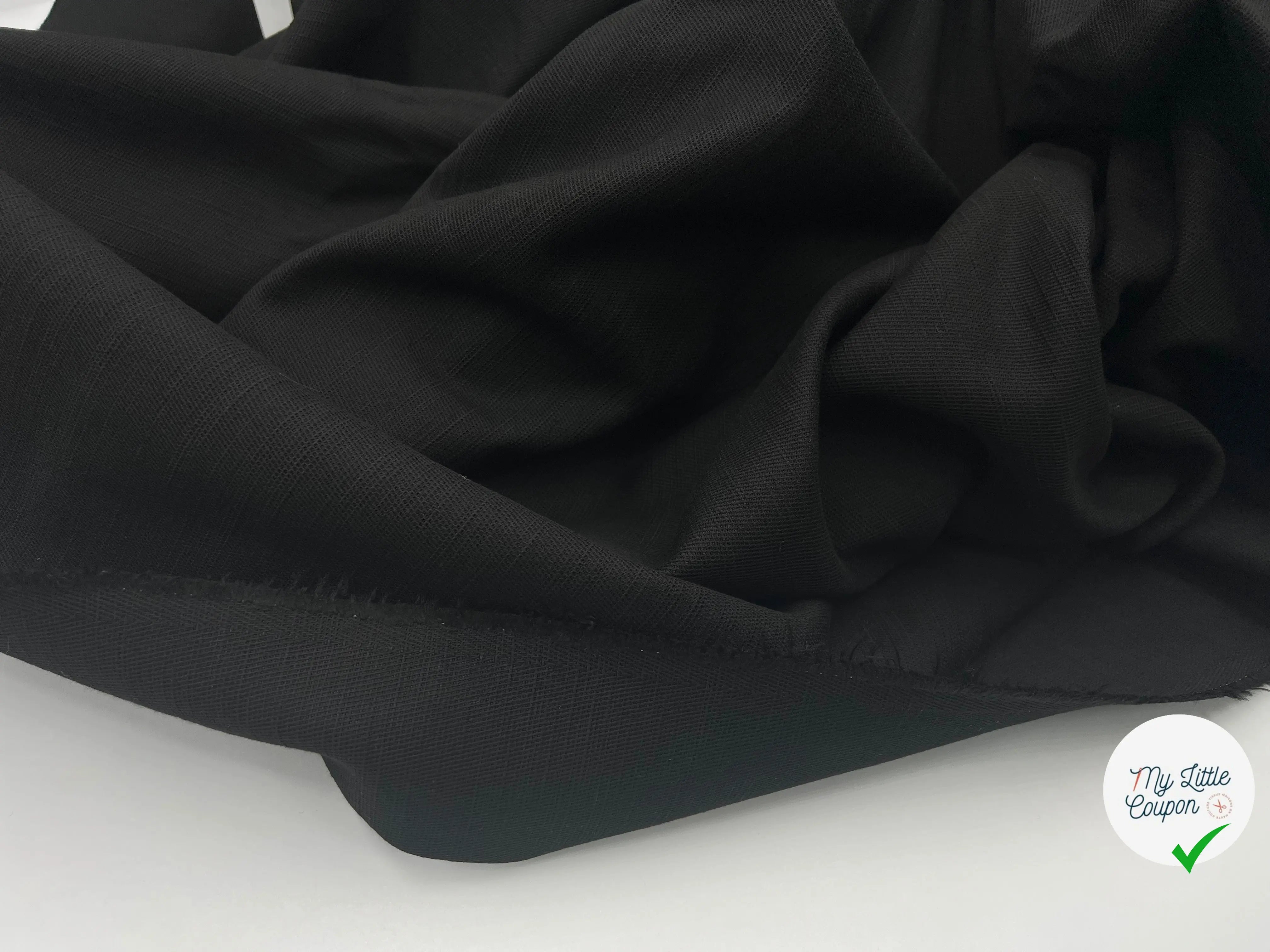 BACHETTE LOURDE FLAMMÉE NOIRE - My Little Coupon - tissu - coudre