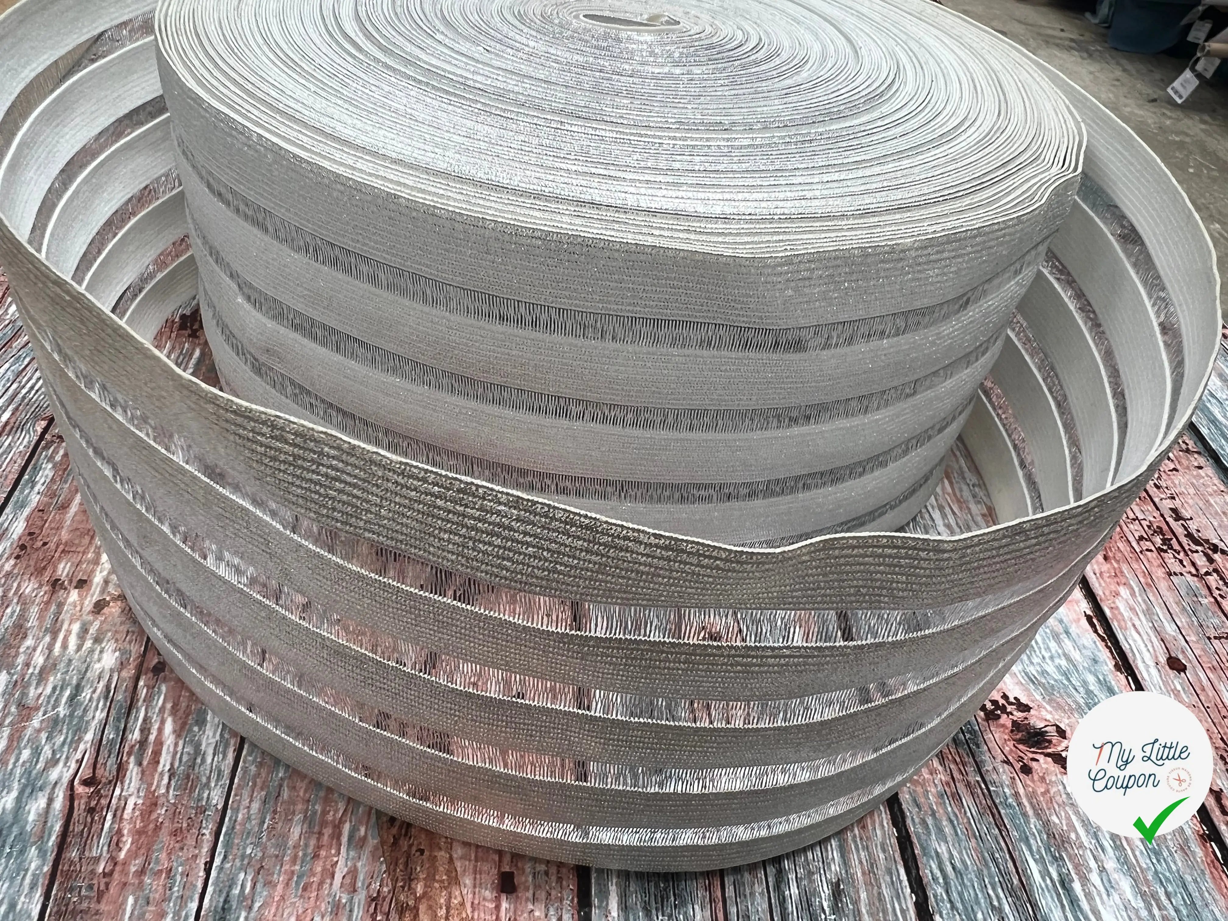 BANDE ÉLASTIQUE FANTAISIE SILVER - My Little Coupon