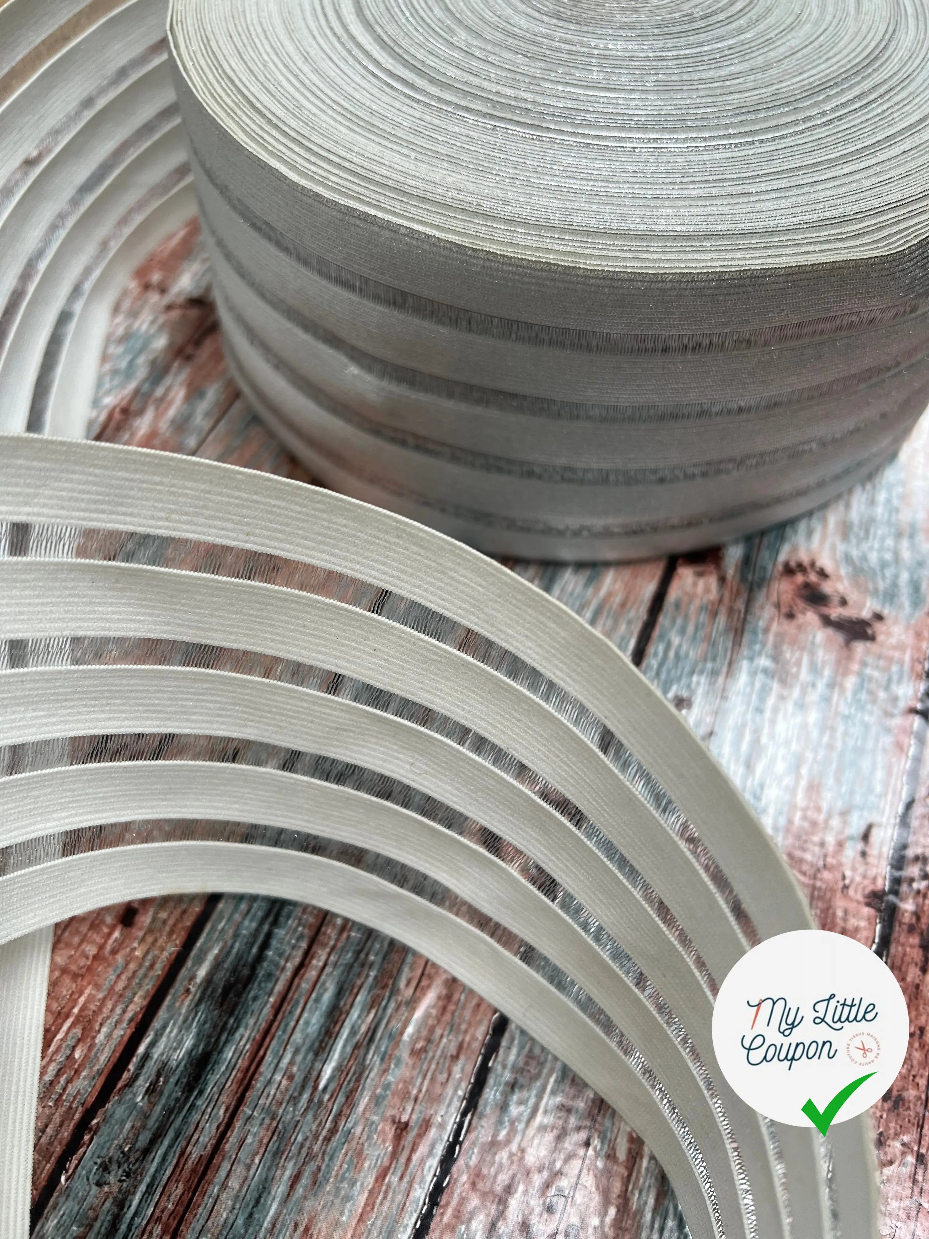 BANDE ÉLASTIQUE FANTAISIE SILVER - My Little Coupon