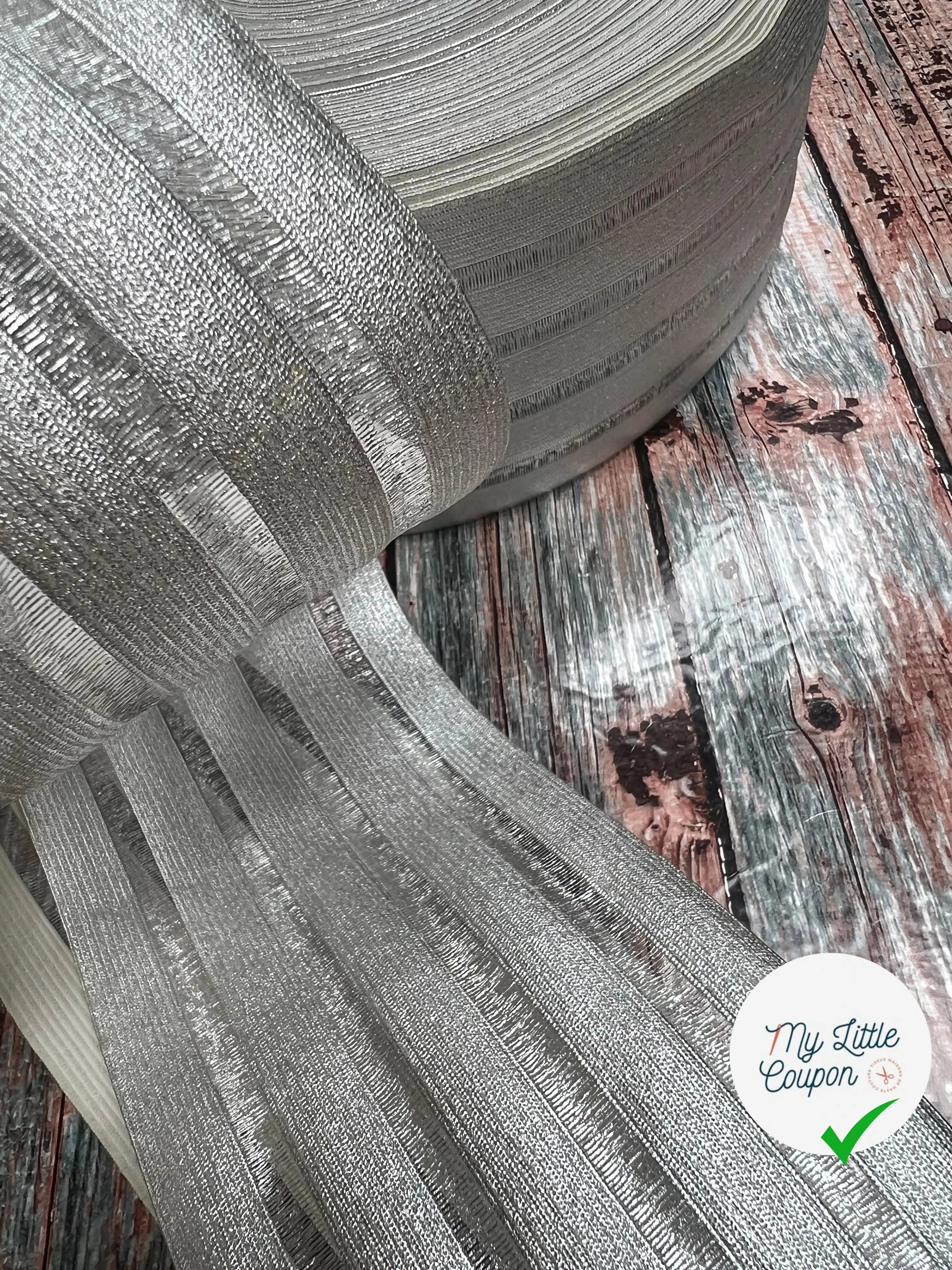 BANDE ÉLASTIQUE FANTAISIE SILVER - My Little Coupon