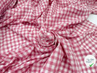BATISTE CLOQUÉE TISSÉ TEINT CARREAUX ROSE - My Little Coupon - tissu - coudre