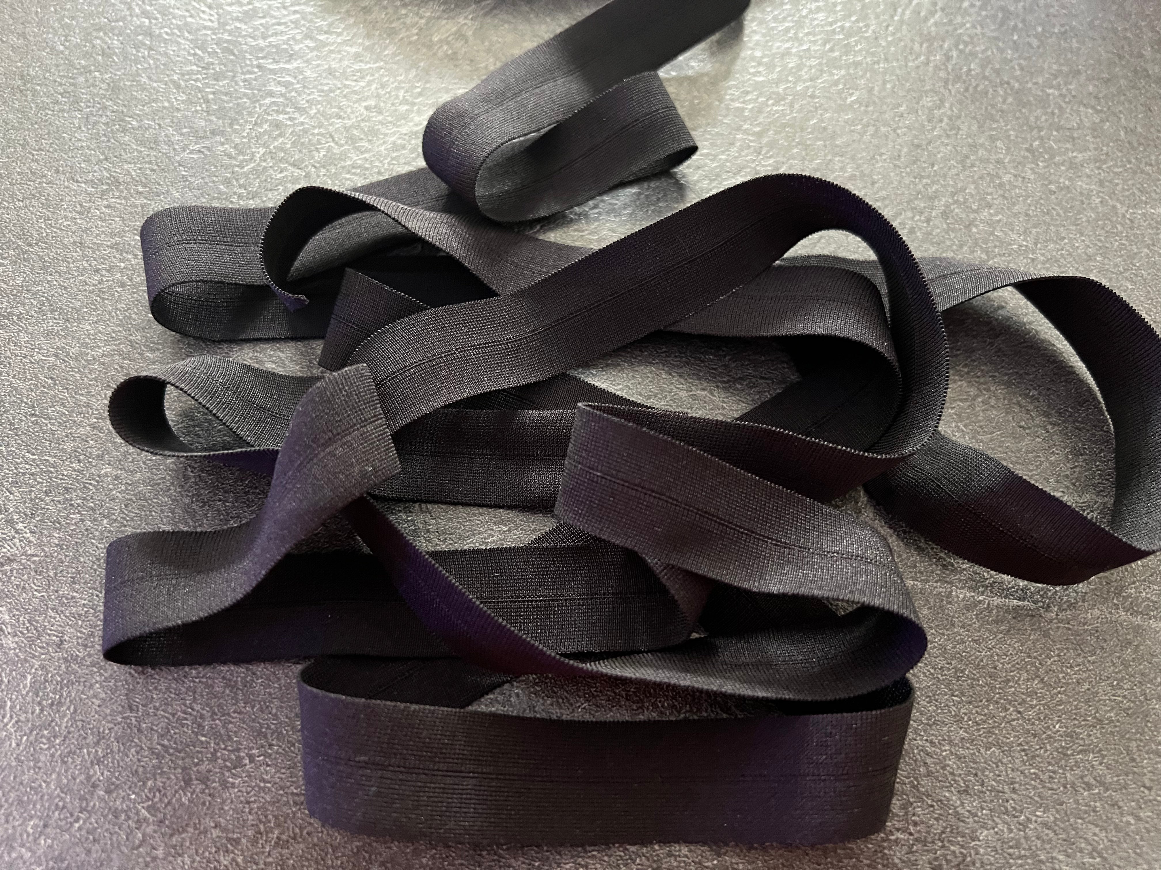 BIAIS PLAT ÉLASTIQUE LINGERIE NOIR 18mm - My Little Coupon