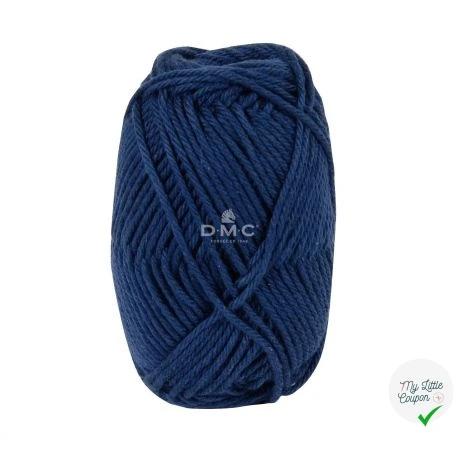 BOBINE DE HAPPY COTTON DMC 20 G BLEU MARINE - My Little Coupon