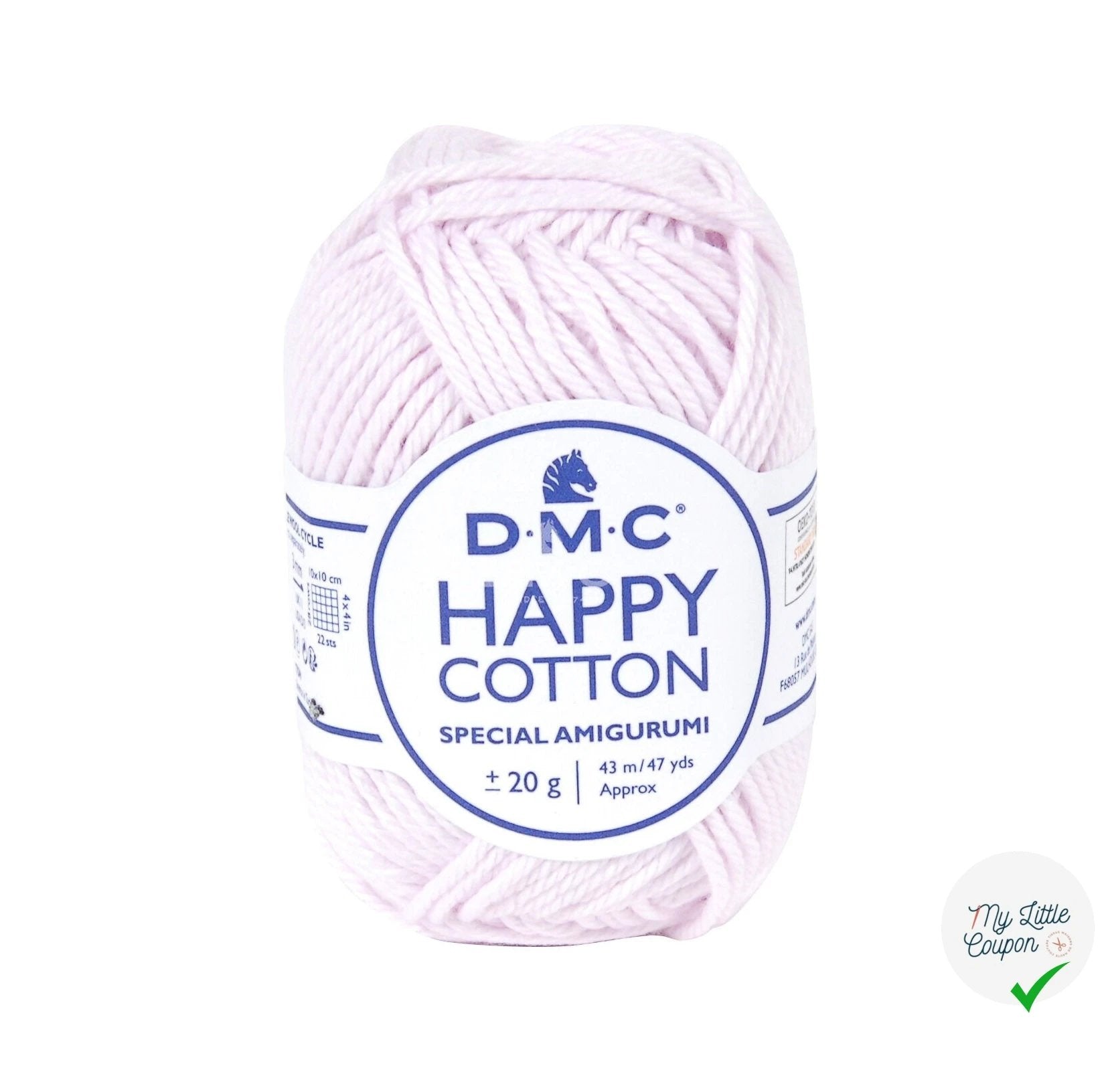 BOBINE DE HAPPY COTTON DMC 20 G CIEL DE PARME - My Little Coupon