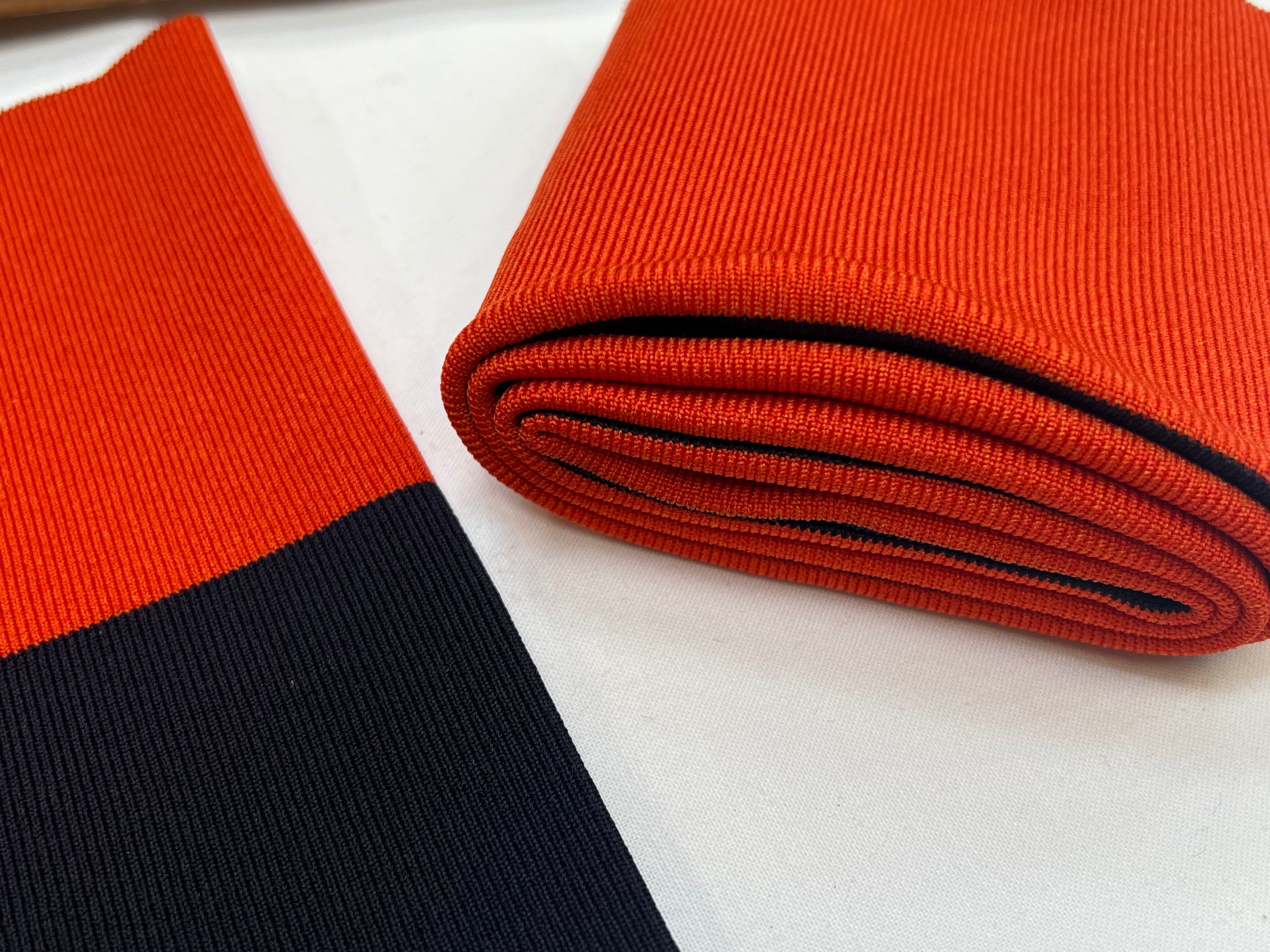 BORD CÔTE BI-GOÛT ORANGE/MARINE NAVY 103x11cm - My Little Coupon