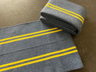 BORD CÔTE BLEU JEAN RAYURE JAUNE CITRON 100X8,5cm - My Little Coupon